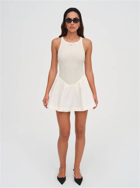 billie pointelle mini dress